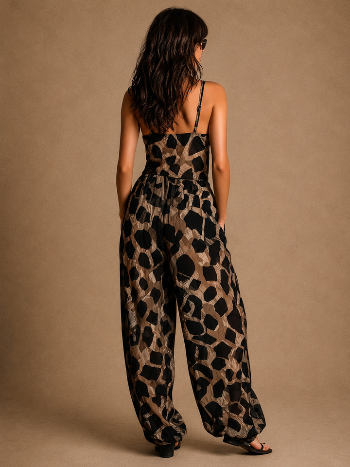 Carla | Flowing Halter Jumpsuit