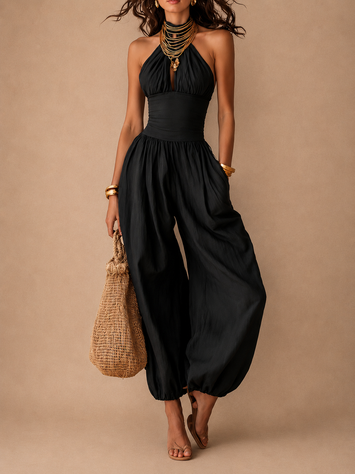 Danielle | Boho Halter Jumpsuit