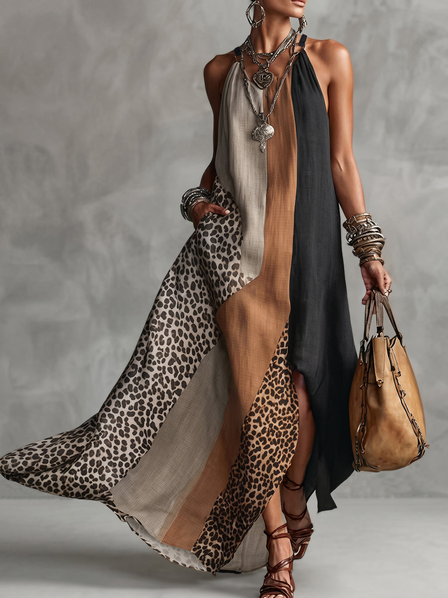 Luciana | Halter Maxi Dress