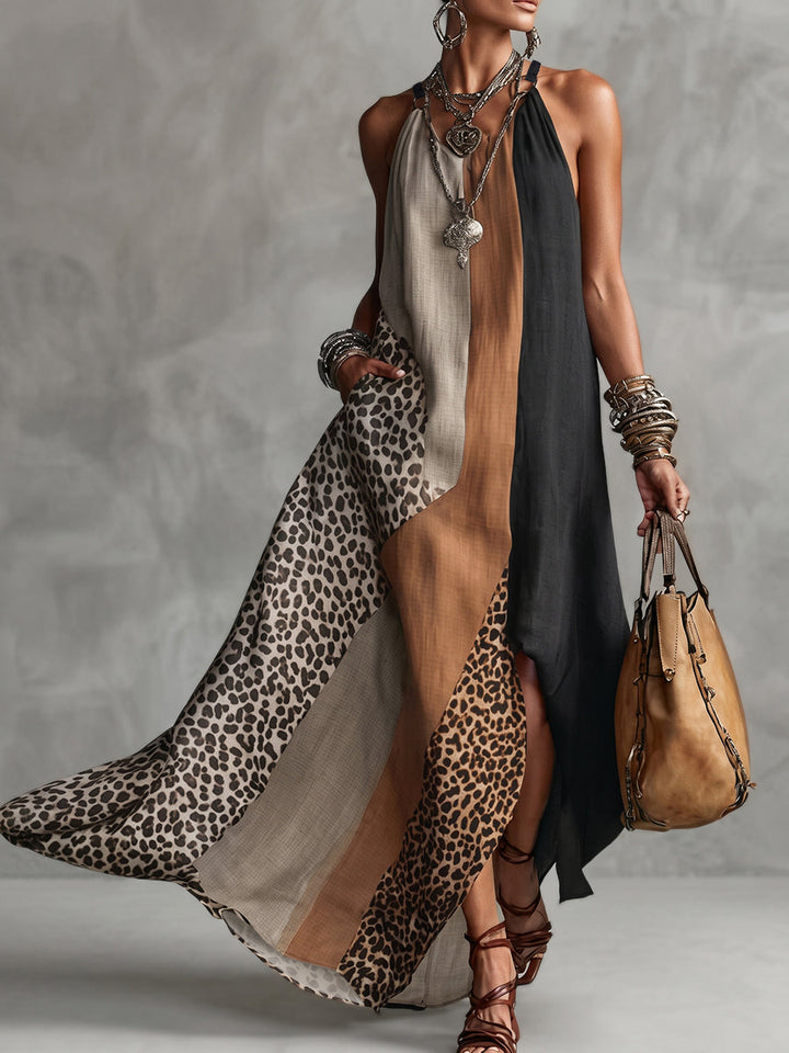 Luciana | Halter Maxi Dress