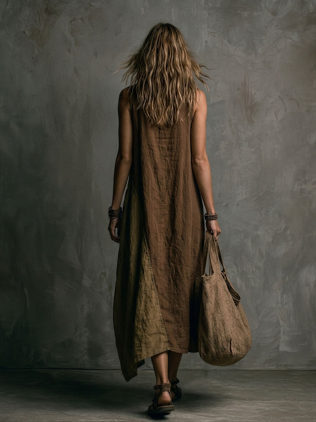 Tierra | Patchwork Asymmetrical Maxi