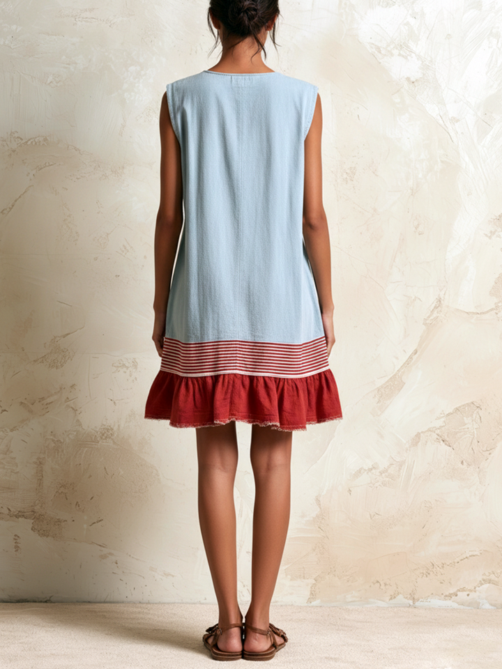 Hazel | Ruffle Hem Tunic Dress