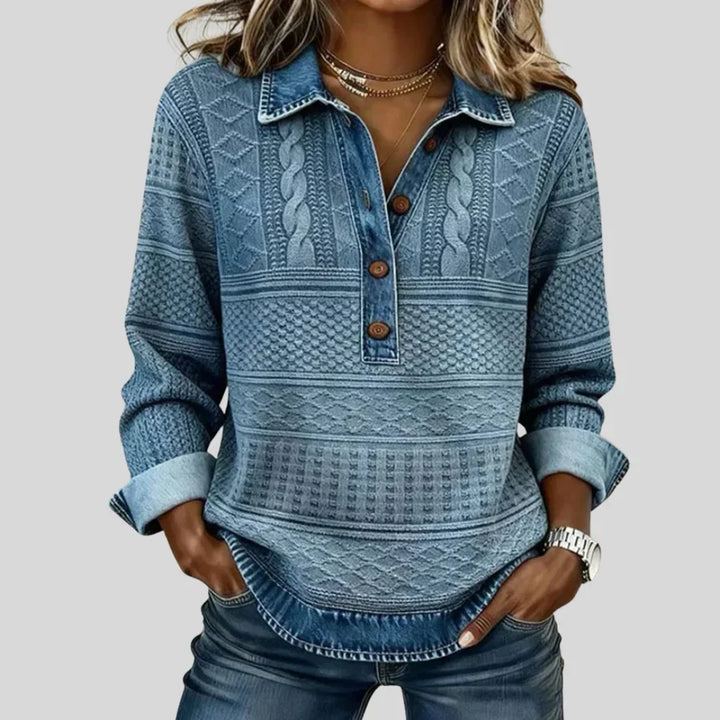Azalea | Collared Knit Jumper