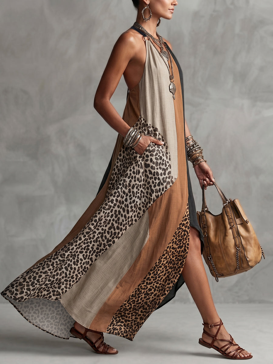 Luciana | Halter Maxi Dress