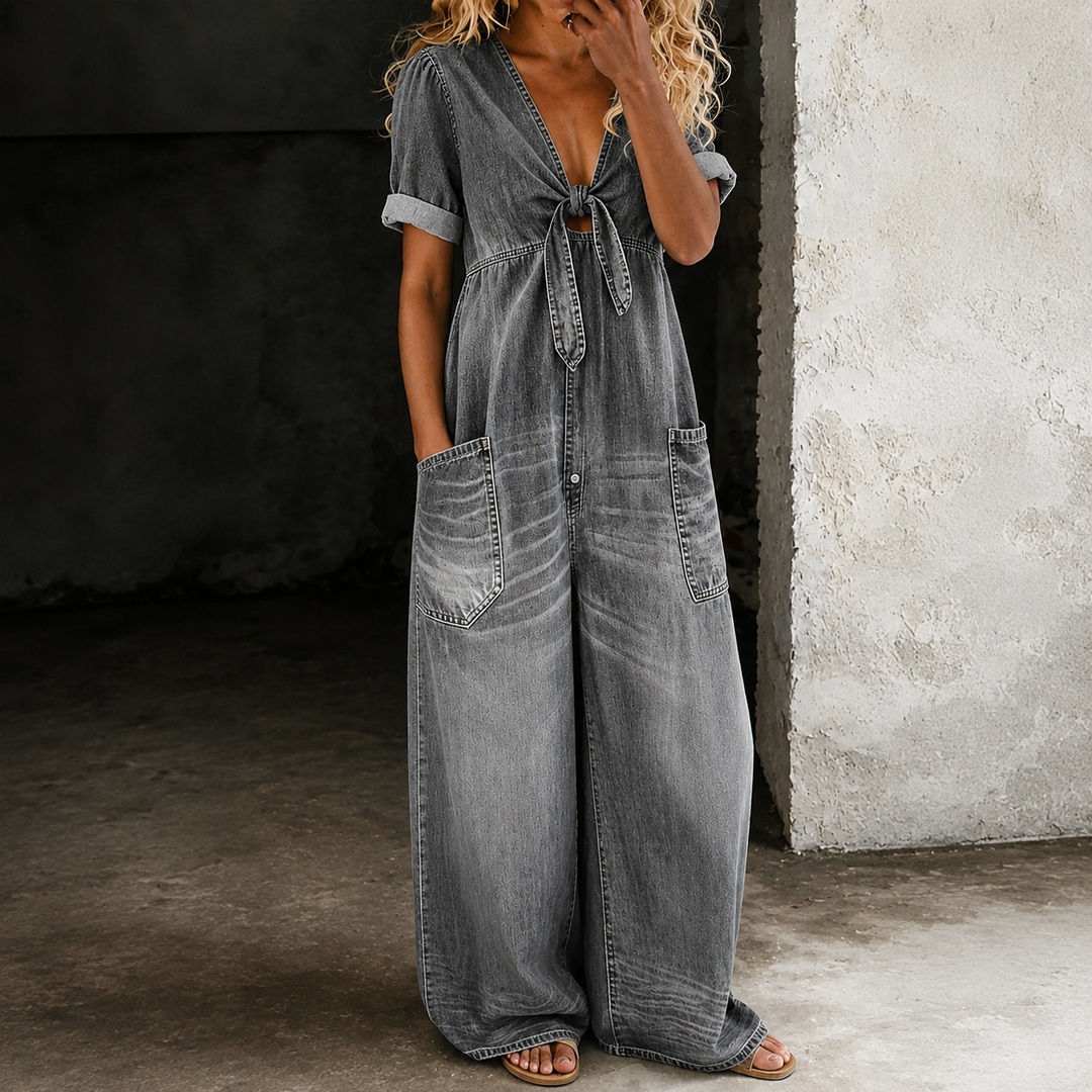 The Indigo | Denim Wide-Leg Jumpsuit