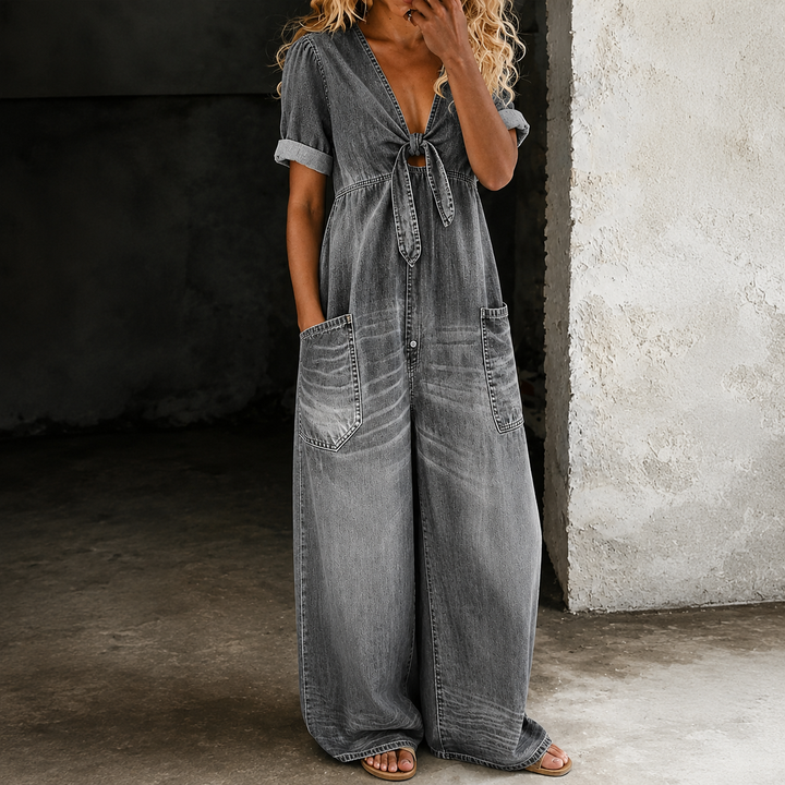 The Indigo | Denim Wide-Leg Jumpsuit
