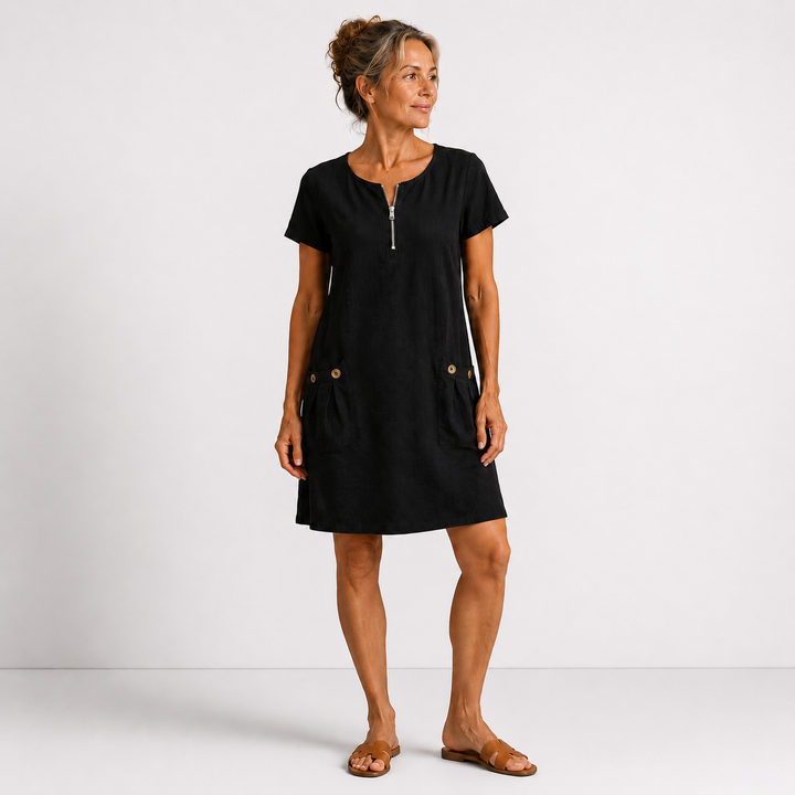 Eliana | Relaxed Linen Dress