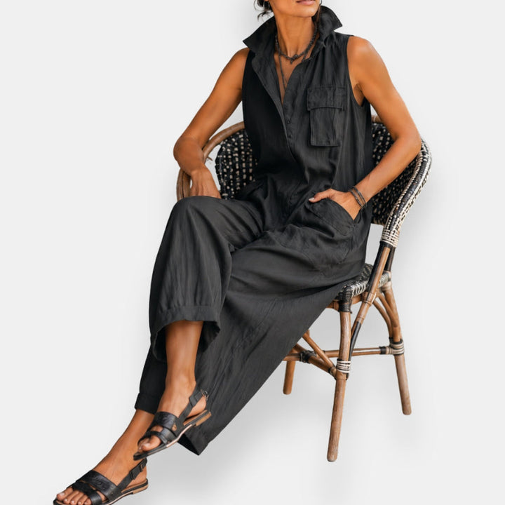 Ryder | Sleeveless Cargo Jumpsuit