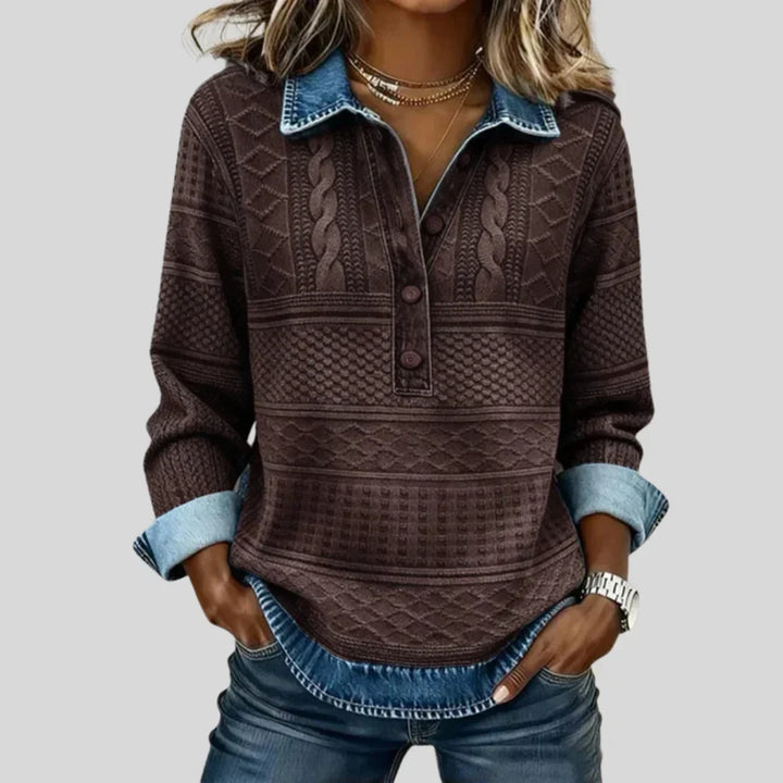 Azalea | Collared Knit Jumper