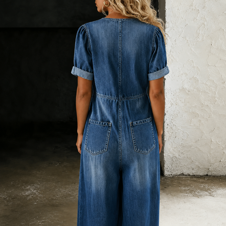 The Indigo | Denim Wide-Leg Jumpsuit