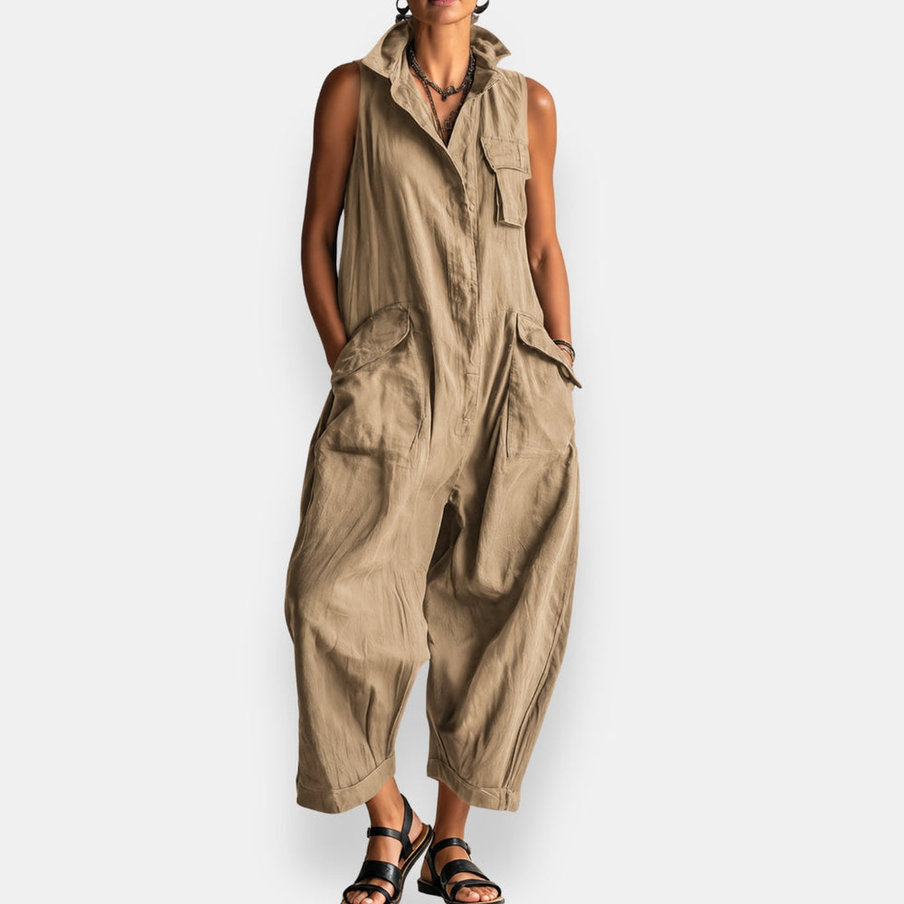 Ryder | Sleeveless Cargo Jumpsuit