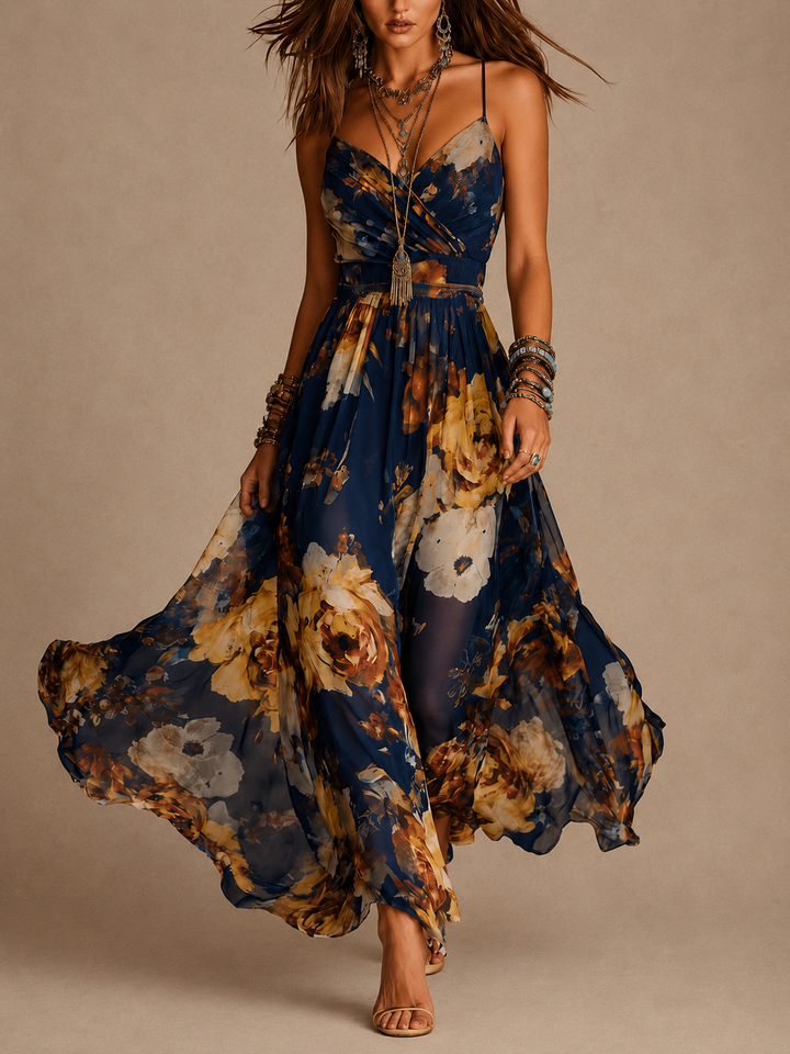 Rosine | Floral Strap Maxi