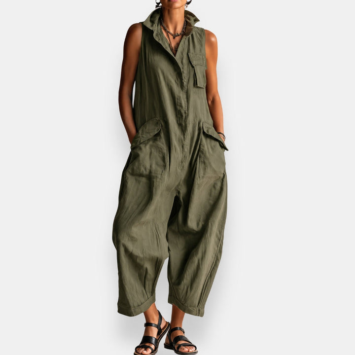 Ryder | Sleeveless Cargo Jumpsuit
