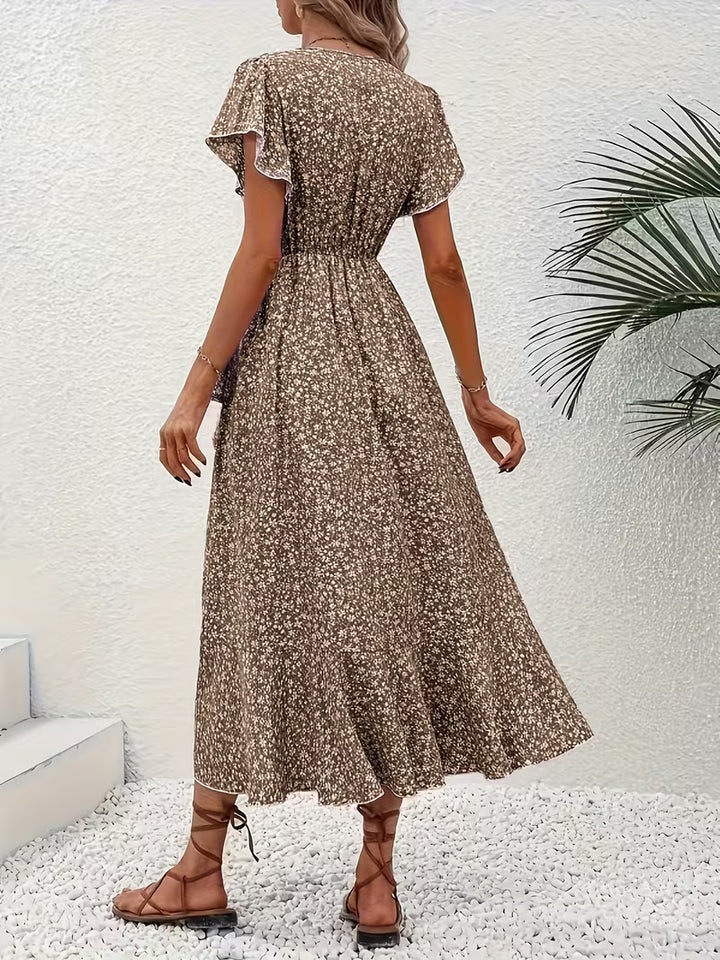 The Elaine | Flowing Tummy-Flattering Summer Wrap Dress