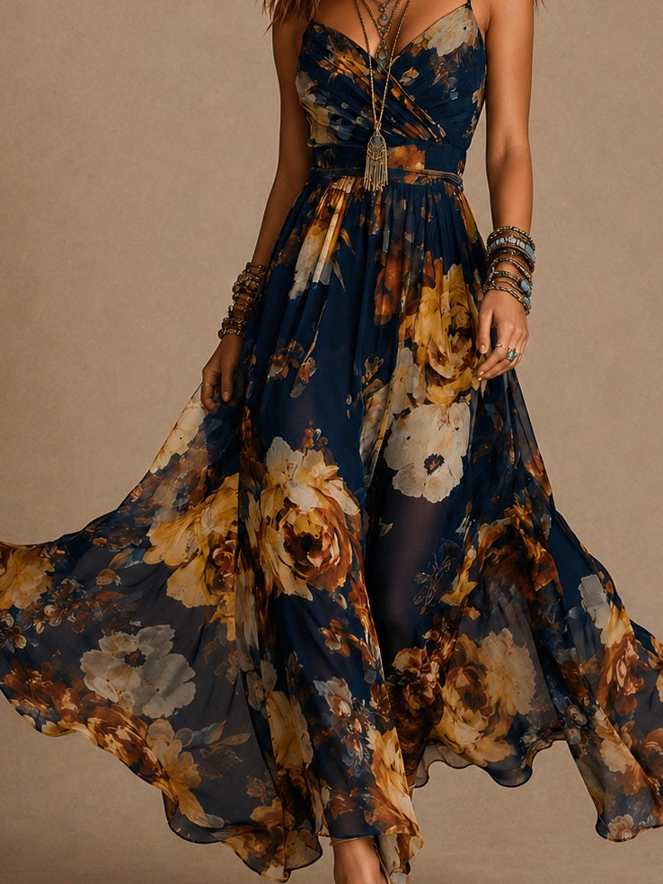 Rosine | Floral Strap Maxi
