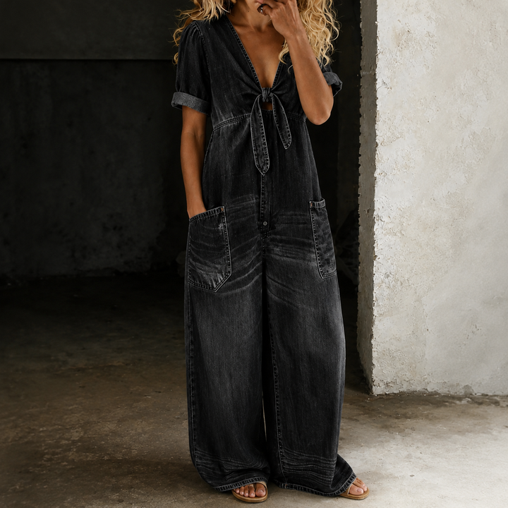 The Indigo | Denim Wide-Leg Jumpsuit