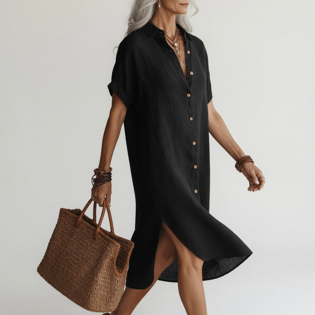 Evangeline | Midi Shirt Dress