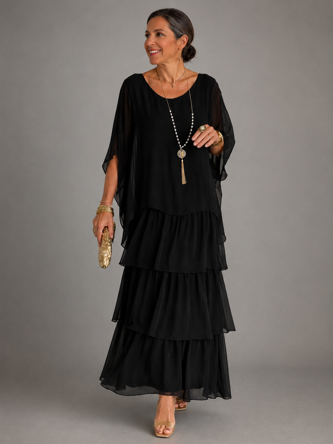 The Larissa | Elegant Flowing Maxi Dress