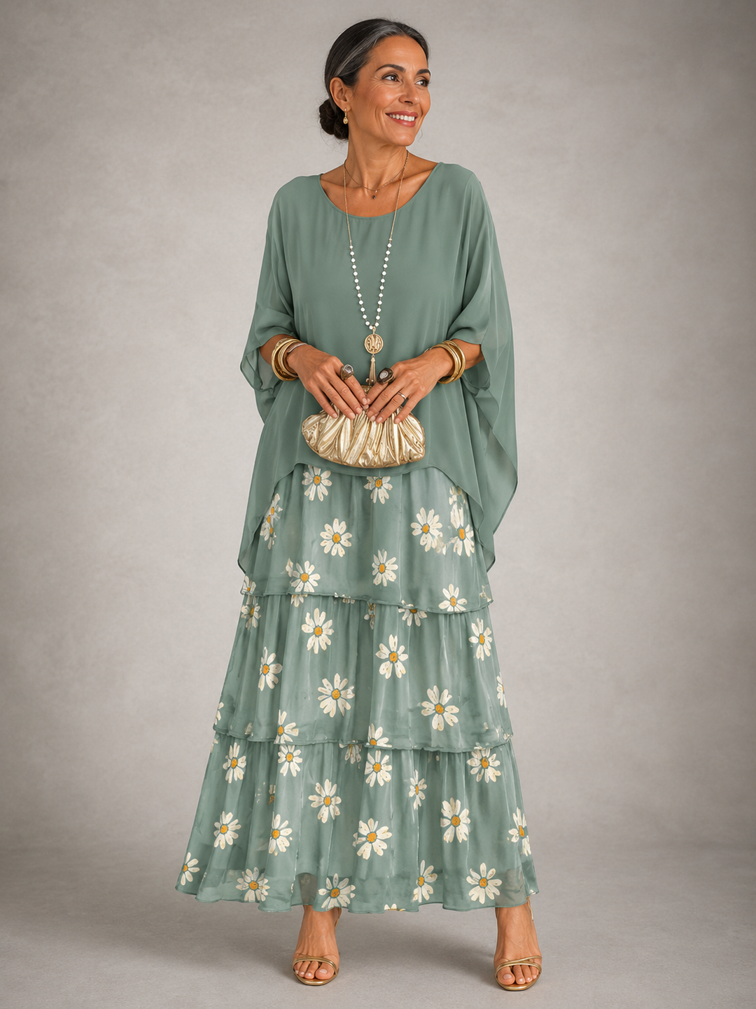The Larissa | Elegant Flowing Maxi Dress