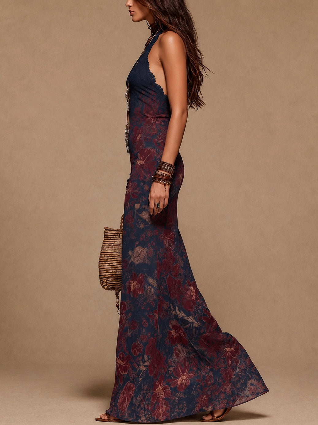 Lisette | Floral Mermaid Maxi