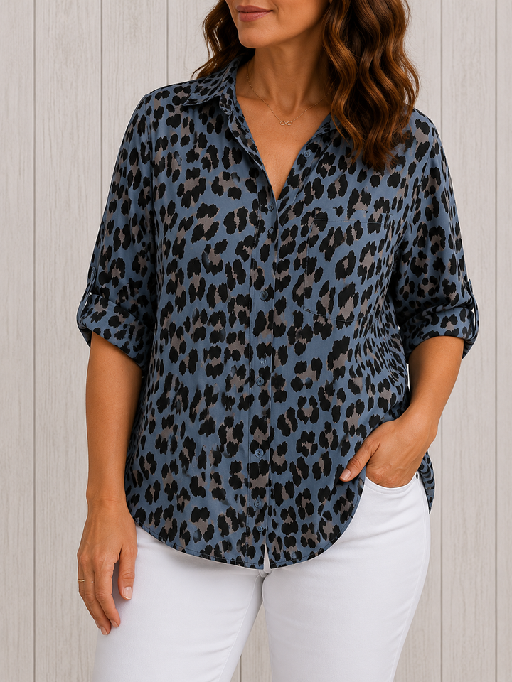 The Cleo | Leopard Print Blouse