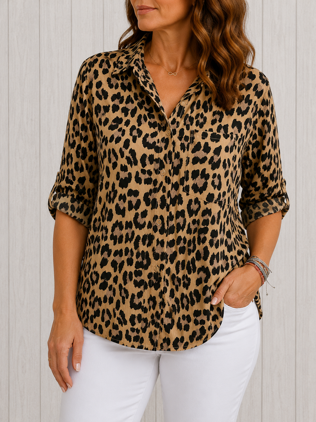The Cleo | Leopard Print Blouse