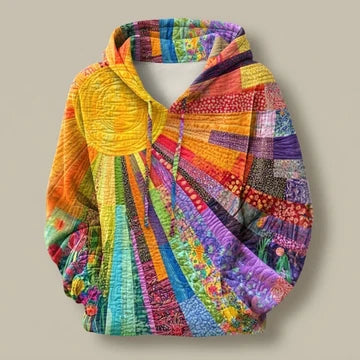Dawne | Boho Patchwork Hoodie