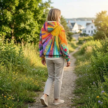 Dawne | Boho Patchwork Hoodie