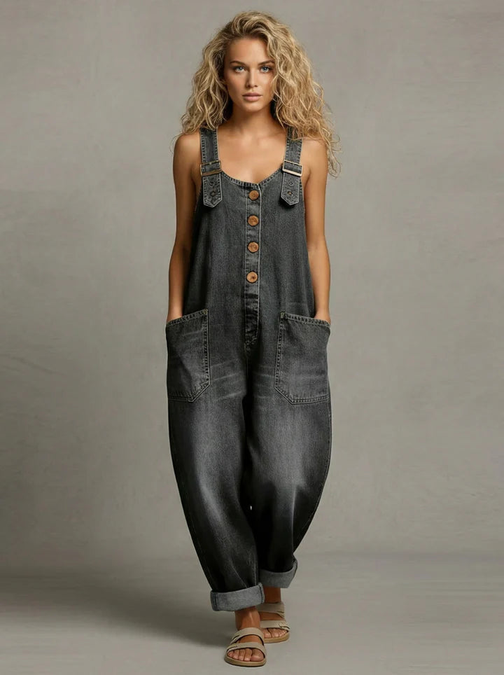 The Leila | Stylish Denim Jumpsuit