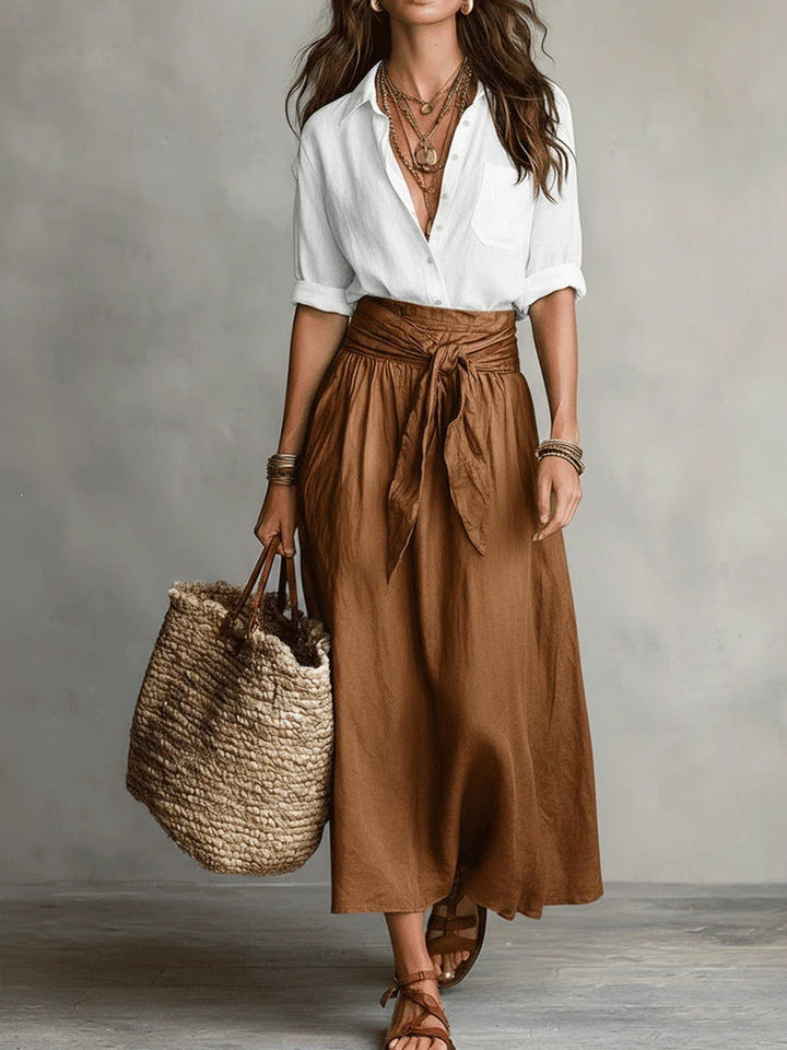 The Verano | Two-Piece Midi Skirt Set