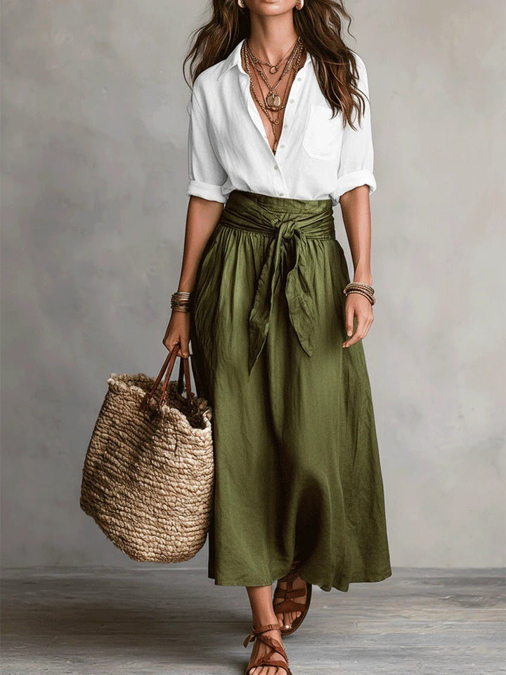 The Verano | Two-Piece Midi Skirt Set