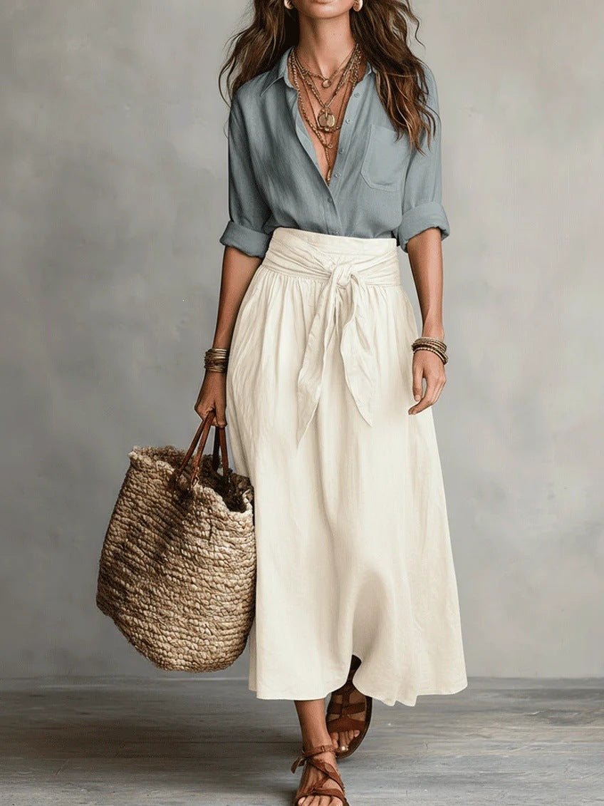 The Verano | Two-Piece Midi Skirt Set