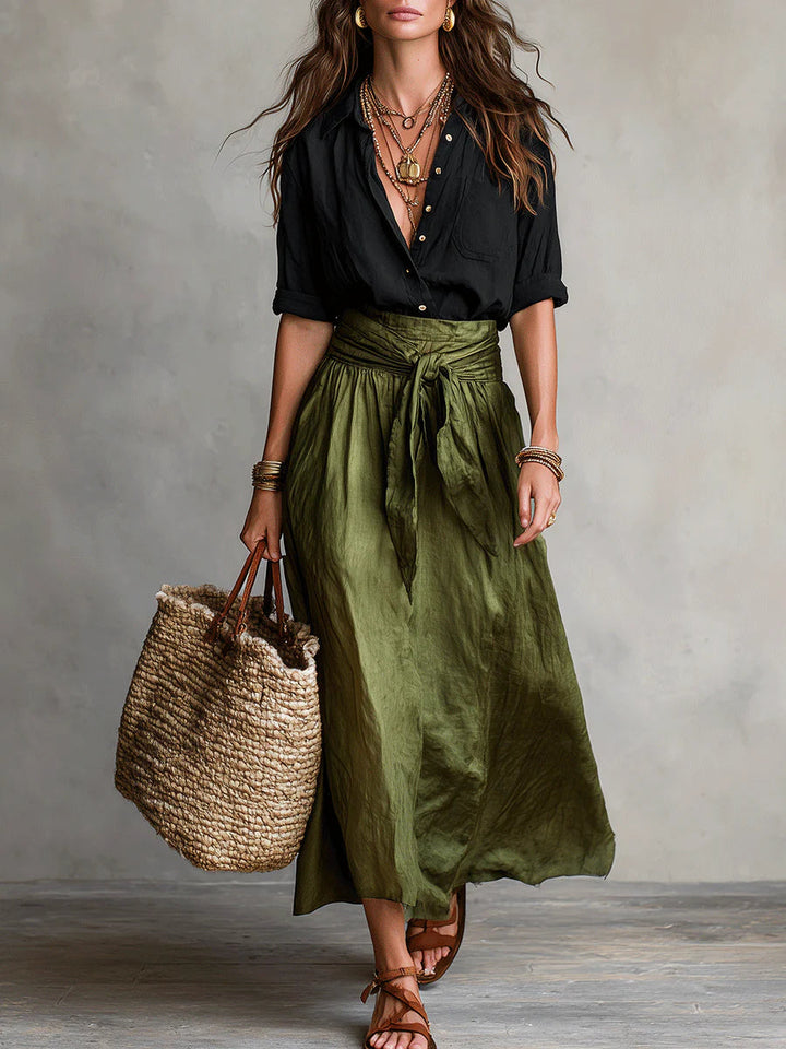 The Verano | Two-Piece Midi Skirt Set