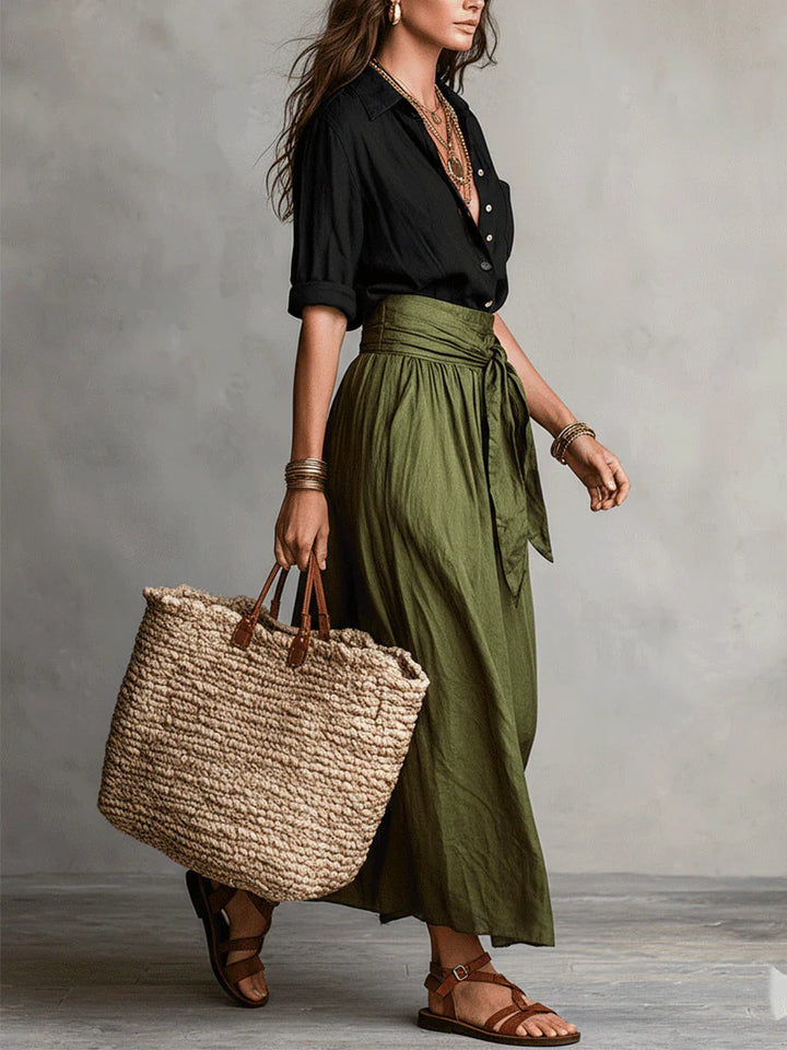 The Verano | Two-Piece Midi Skirt Set