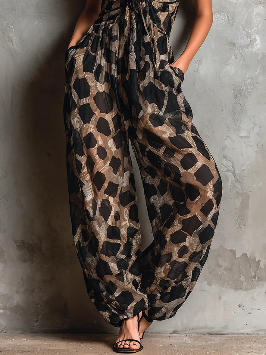 Rafaella | Printed Halter Jumpsuit