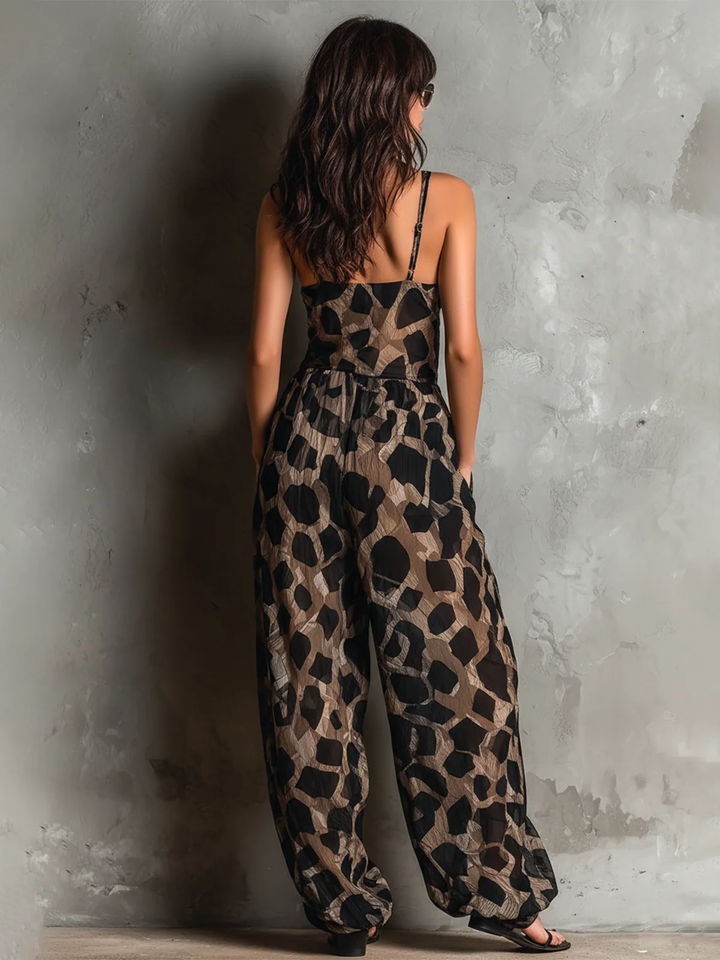 Rafaella | Printed Halter Jumpsuit