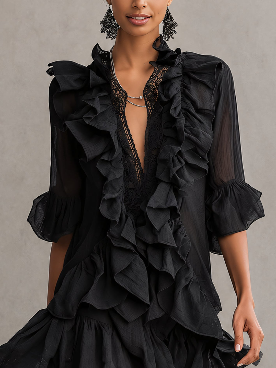 Rochelle | Ruffle Mini Dress