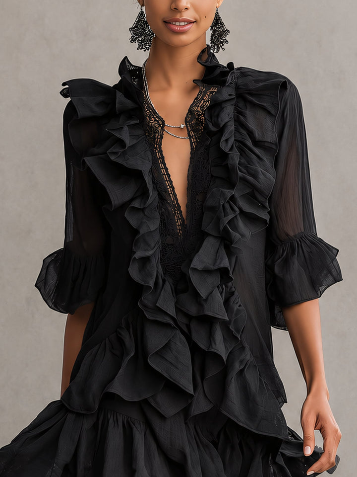 Rochelle | Ruffle Mini Dress