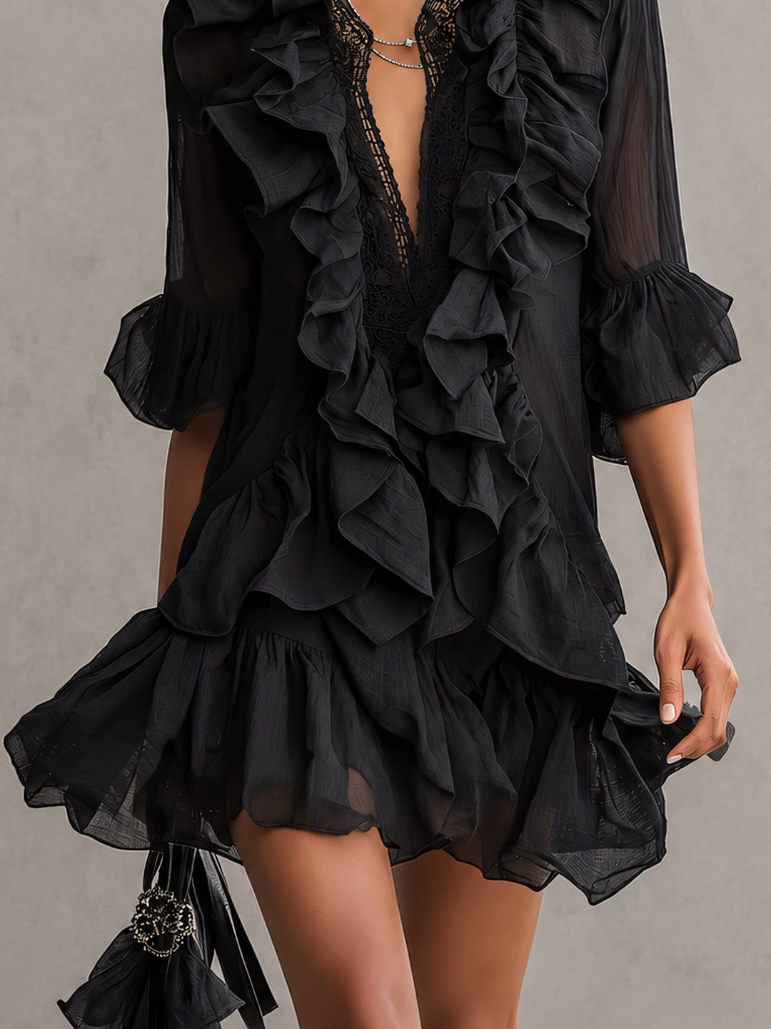 Rochelle | Ruffle Mini Dress
