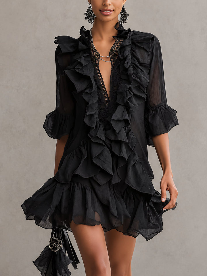 Rochelle | Ruffle Mini Dress