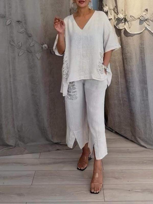 The Bianca | Elegant Summer Two-Piece Set