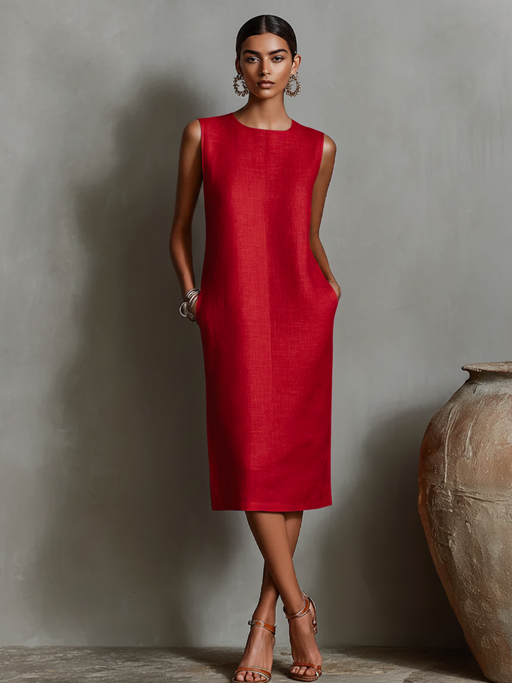 Maureen | Pocket Midi Dress