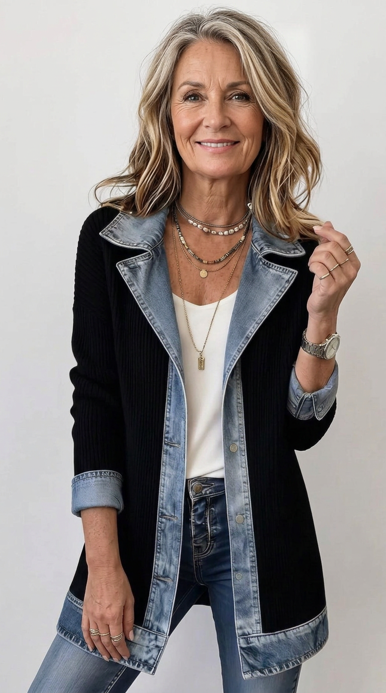 The Taryn | Mixed Jacket