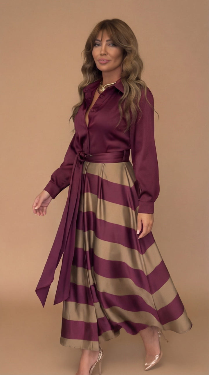 The Milana | Striped Maxi Dress