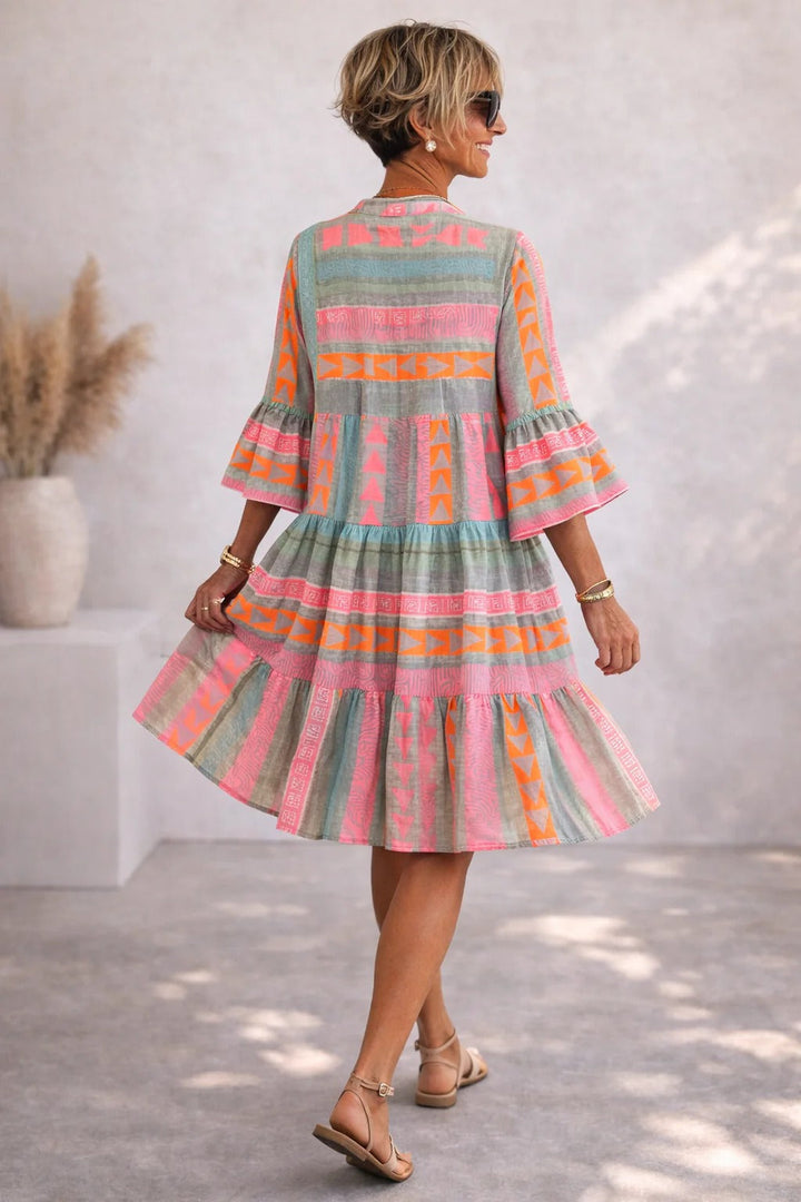 Lucy | Printed Midi Dress