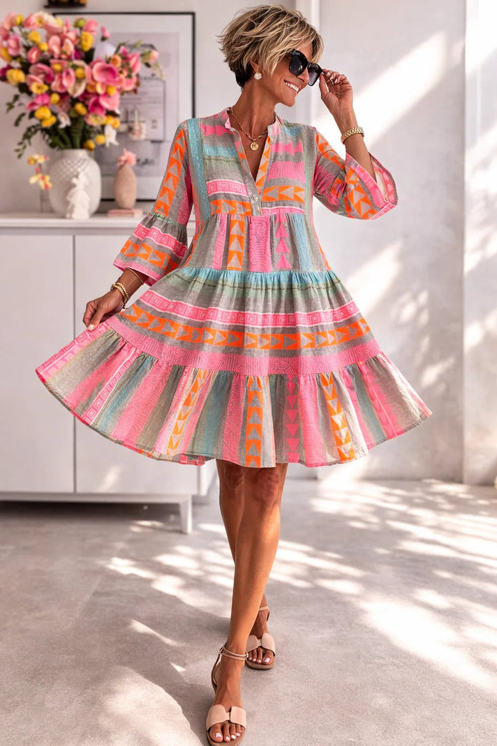Lucy | Printed Midi Dress
