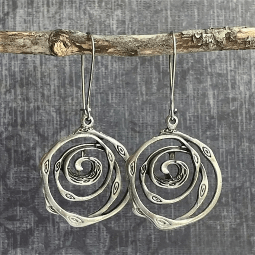 Labyrinth Silver Earrings