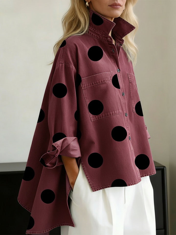 Peggy | Polka Dot Overshirt