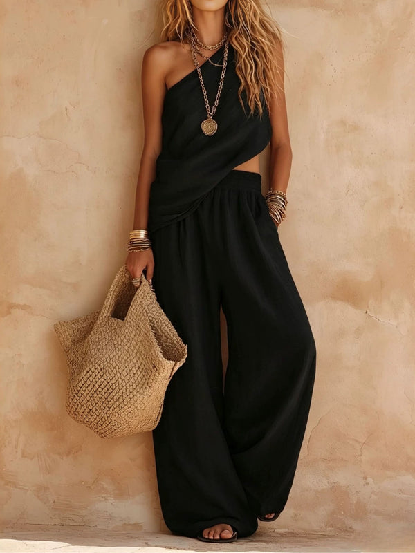 Rosette | One-Shoulder Casual Set